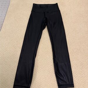Lululemon Wunder Train High-Rise Tight - black foil - size 2.